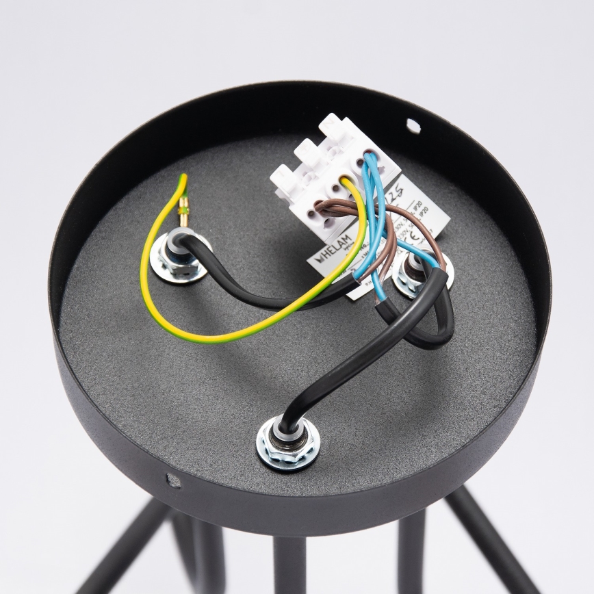 LED overflademonteret loftlampe OXFORD 3xE27/15W/230V sort