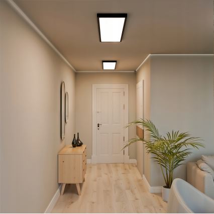 LED overflademonteret panel 60W/230V 30x120 cm sort