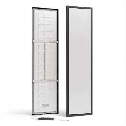 LED overflademonteret panel 60W/230V 30x120 cm sort