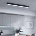 LED Overflademonteret/pendel på kabel LED/44W/230V 6000K 120 cm sort
