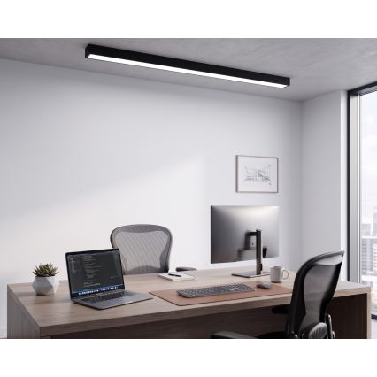 LED Overflademonteret/pendel på kabel LED/44W/230V 6000K 120 cm sort