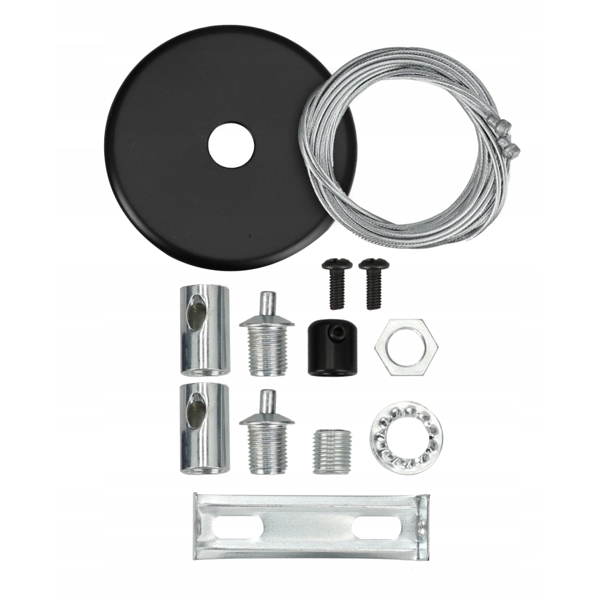LED Overflademonteret/pendel på kabel LED/44W/230V 6000K 120 cm sort