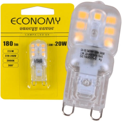 Lover Allergisk Aktiver LED-pære G9/2,5W/230V 3000K | Lampemania
