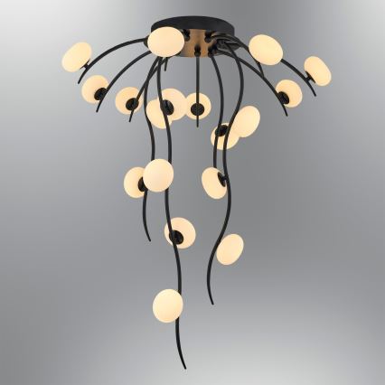 LED påbygget loftlampe GELA 18xLED/3W/230V 3000K sort