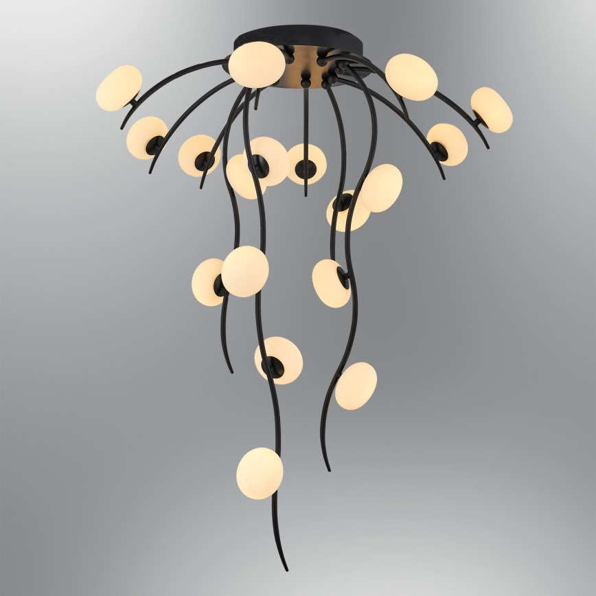 LED påbygget loftlampe GELA 18xLED/3W/230V 3000K sort