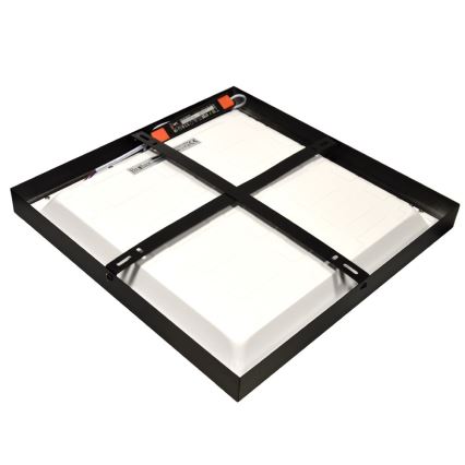 LED påbygget panel CHRIS LED/20W/230V 4000K 40x40 cm sort