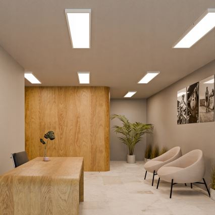 LED påbygningspanel LED/60W/230V 30x120 cm hvid