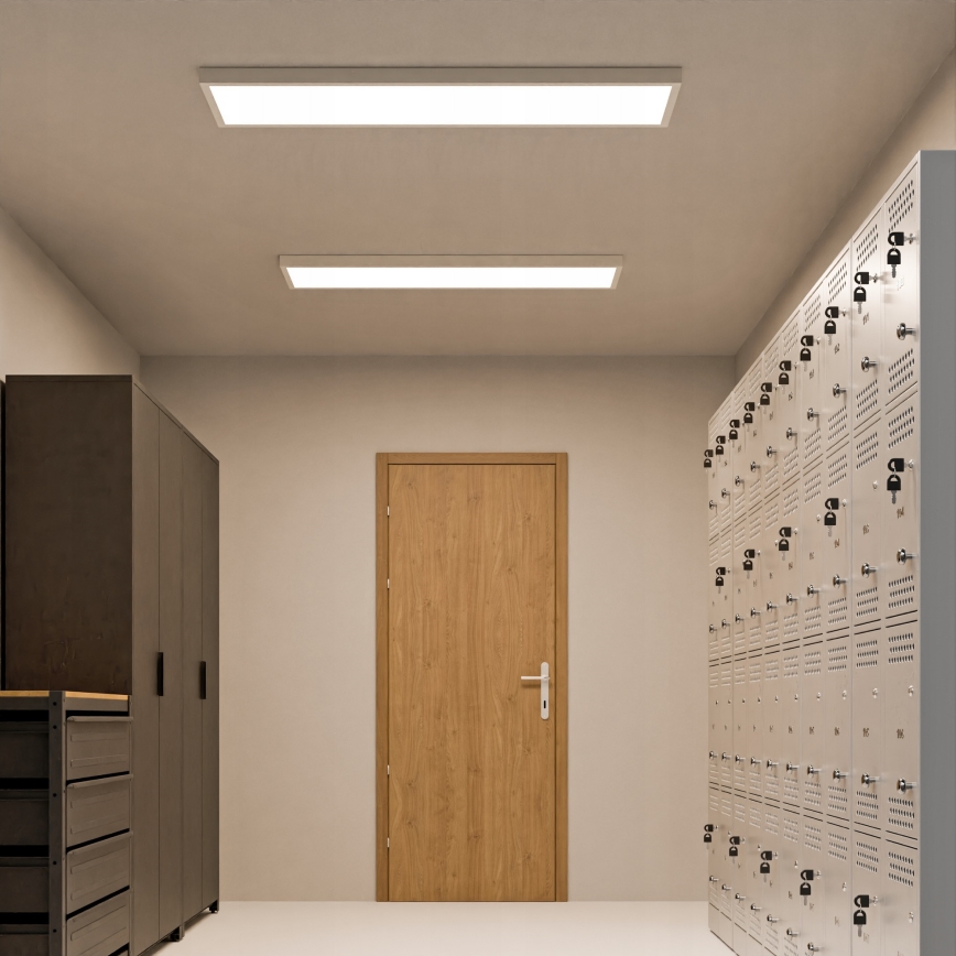 LED påbygningspanel LED/60W/230V 30x120 cm hvid