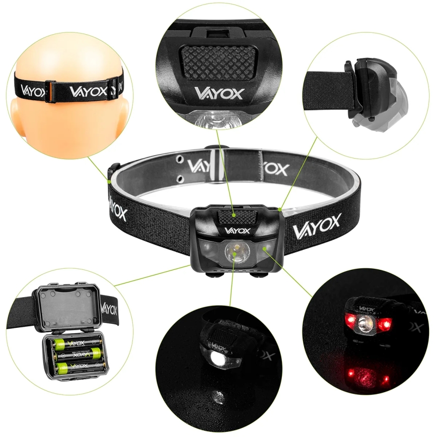 LED pandelampe dæmpbar 3xLED/3xAAA IPX4 100 skinnende