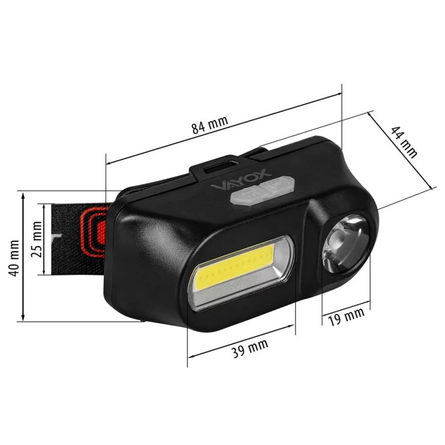 LED pandelampe dæmpbar og genopladelig 2xLED/5V IP44 210 skinnende 2000 mAh