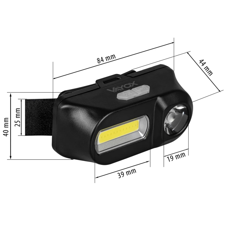 LED pandelampe dæmpbar og genopladelig 2xLED/5V IPX4 250 skinnende 2000 mAh
