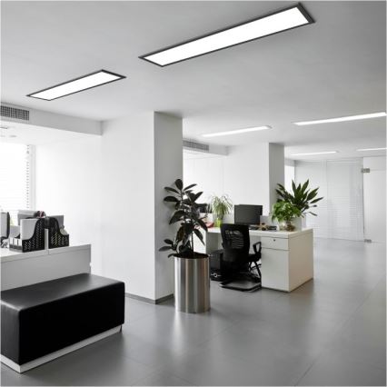 LED panel BRISBANE LED/36W/230V 4000K 29,5x119 cm sort
