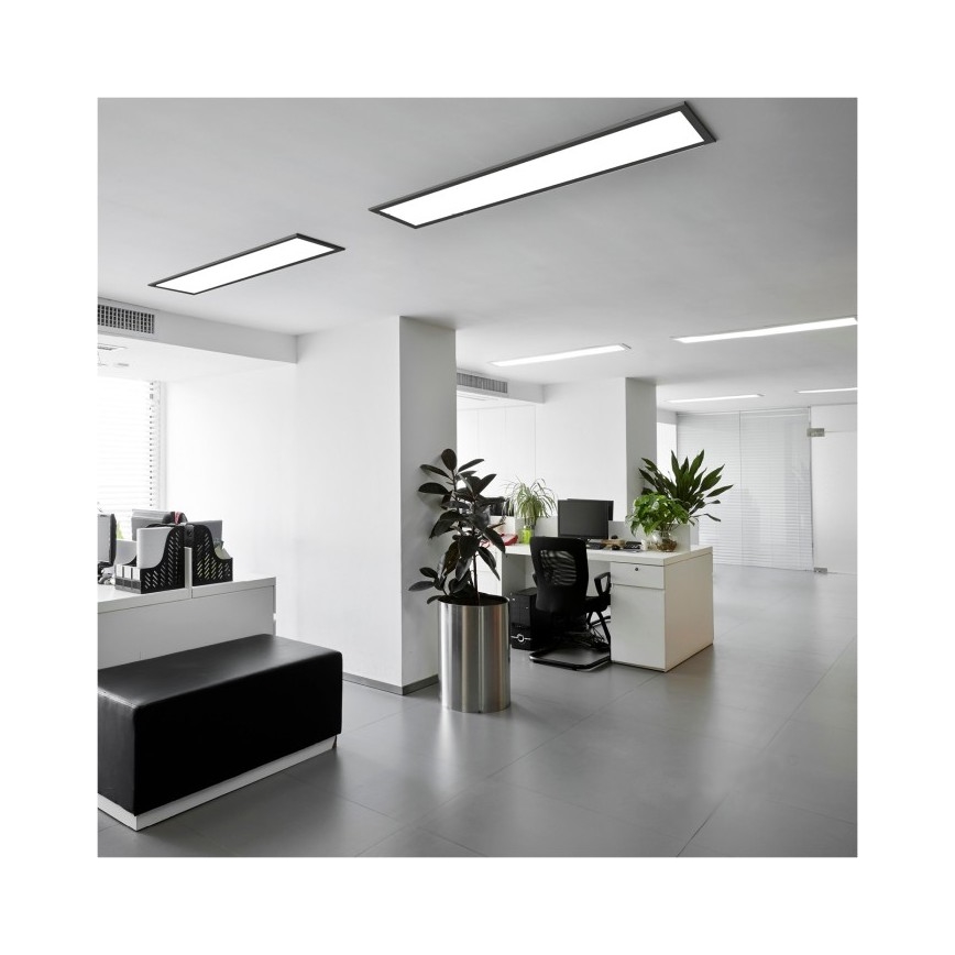 LED panel BRISBANE LED/36W/230V 4000K 29,5x119 cm sort
