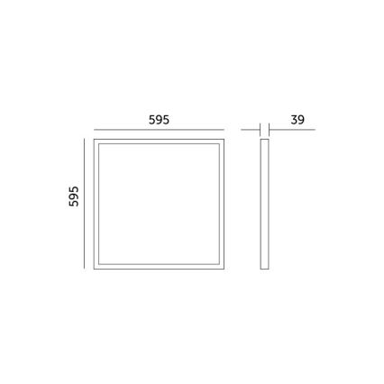 LED panel BRISBANE LED/36W/230V 4000K 59,5x59,5 cm hvid
