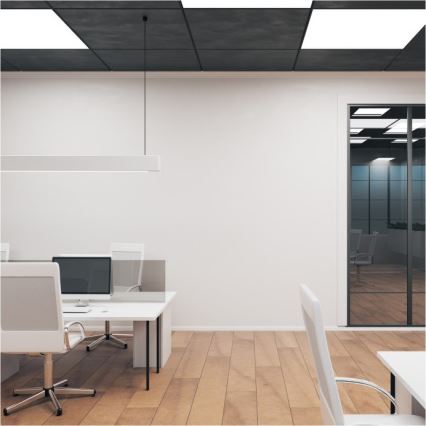 LED panel BRISBANE LED/36W/230V 4000K 59,5x59,5 cm sort