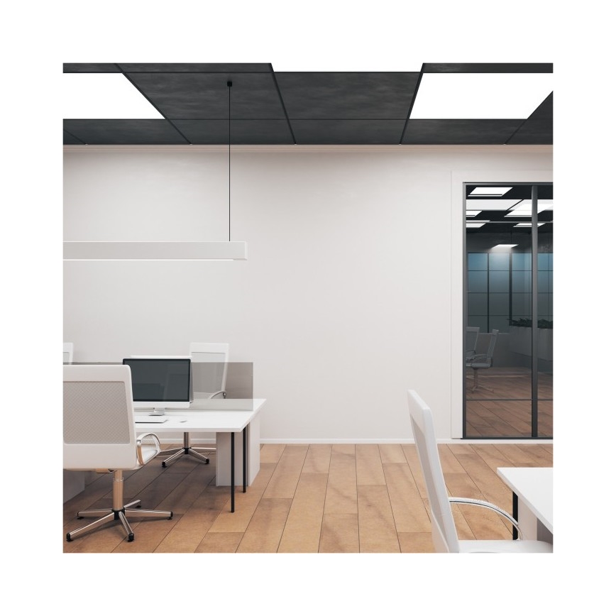 LED panel BRISBANE LED/36W/230V 4000K 59,5x59,5 cm sort