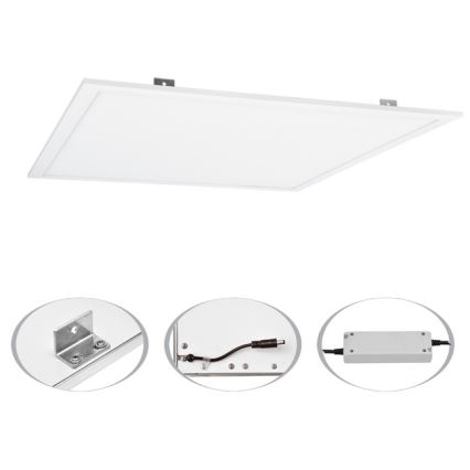 LED panel indbygget ZEUS LED/45W/230V 4000K mikroprismatisk