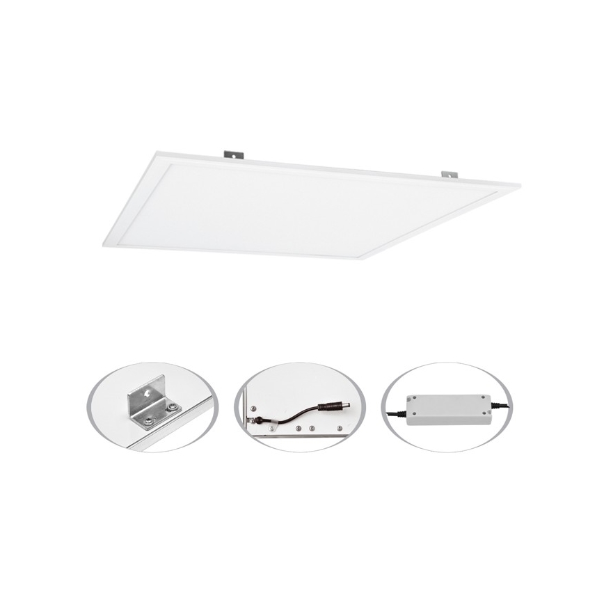 LED panel indbygget ZEUS LED/45W/230V 4000K mikroprismatisk