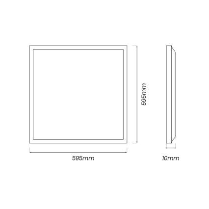 LED panel LED/40W/230V 4000K 60x60 cm