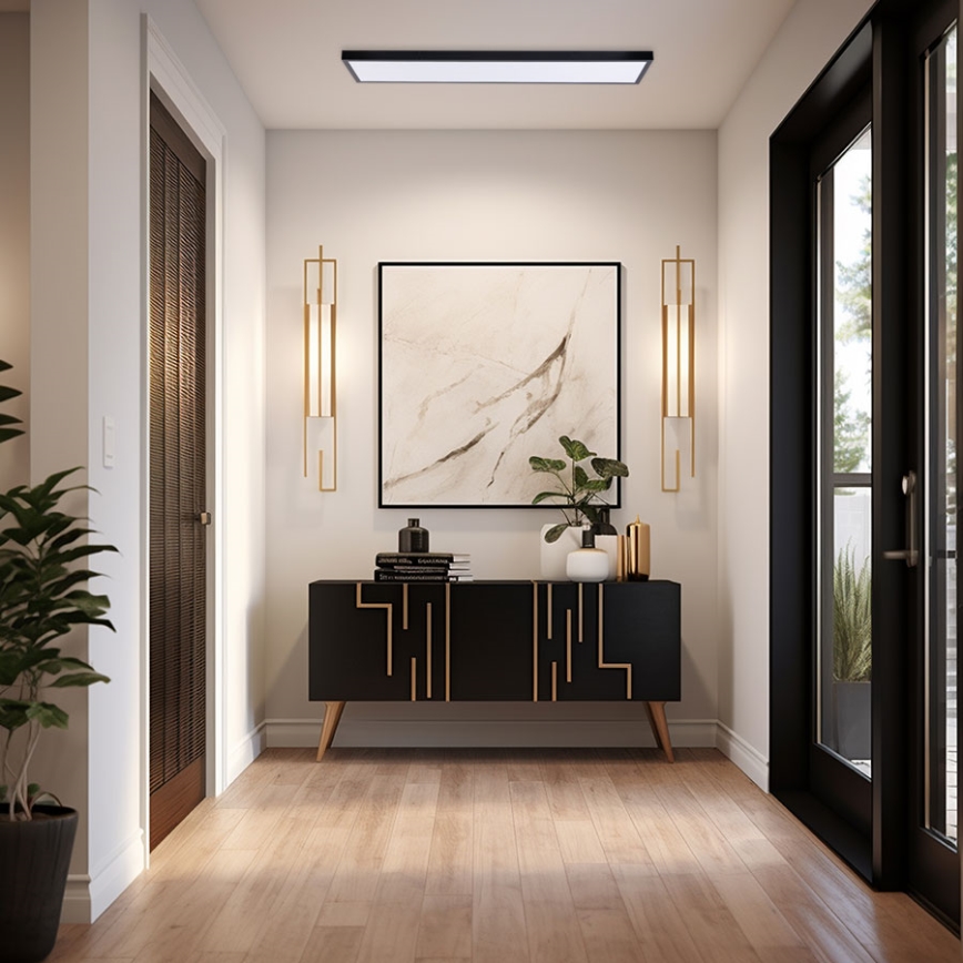 LED panel LED/60W/230V 4000K 30x120 cm sort