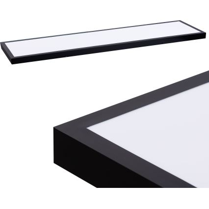 LED panel LED/60W/230V 4000K 30x120 cm sort