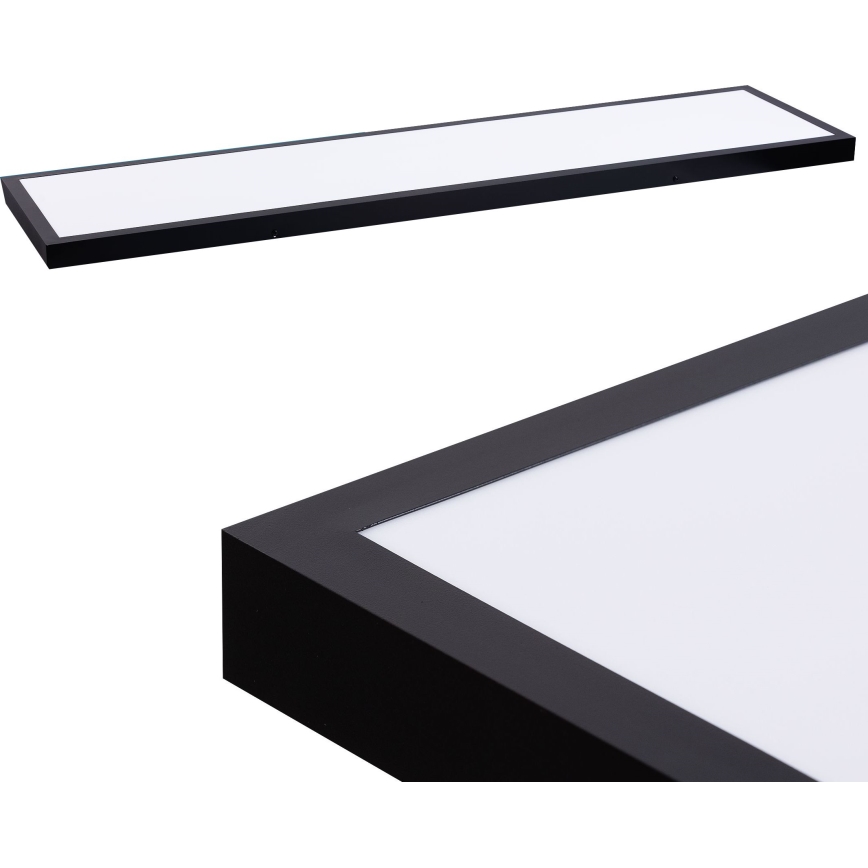 LED panel LED/60W/230V 4000K 30x120 cm sort