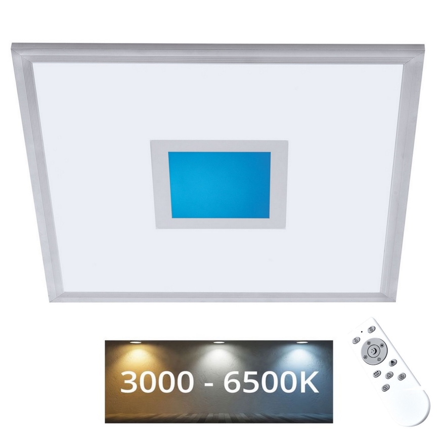 LED panel m. RGBW-farver dæmpbart LED/24W/230V 3000-6500K + fjernbetjening