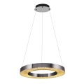 LED Pendant Lamp JESI LED/35W/230V 3000K Ø 60 cm Sølv