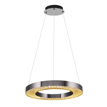 LED Pendant Lamp JESI LED/35W/230V 3000K Ø 60 cm Sølv