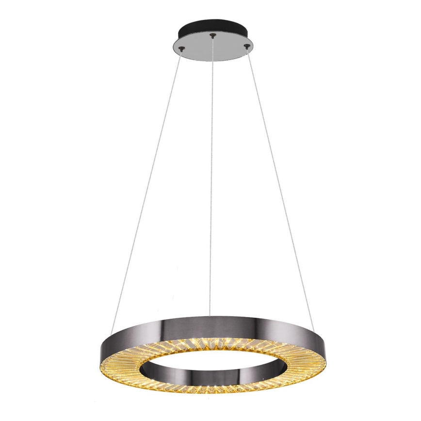 LED Pendant Lamp JESI LED/35W/230V 3000K Ø 60 cm Sølv