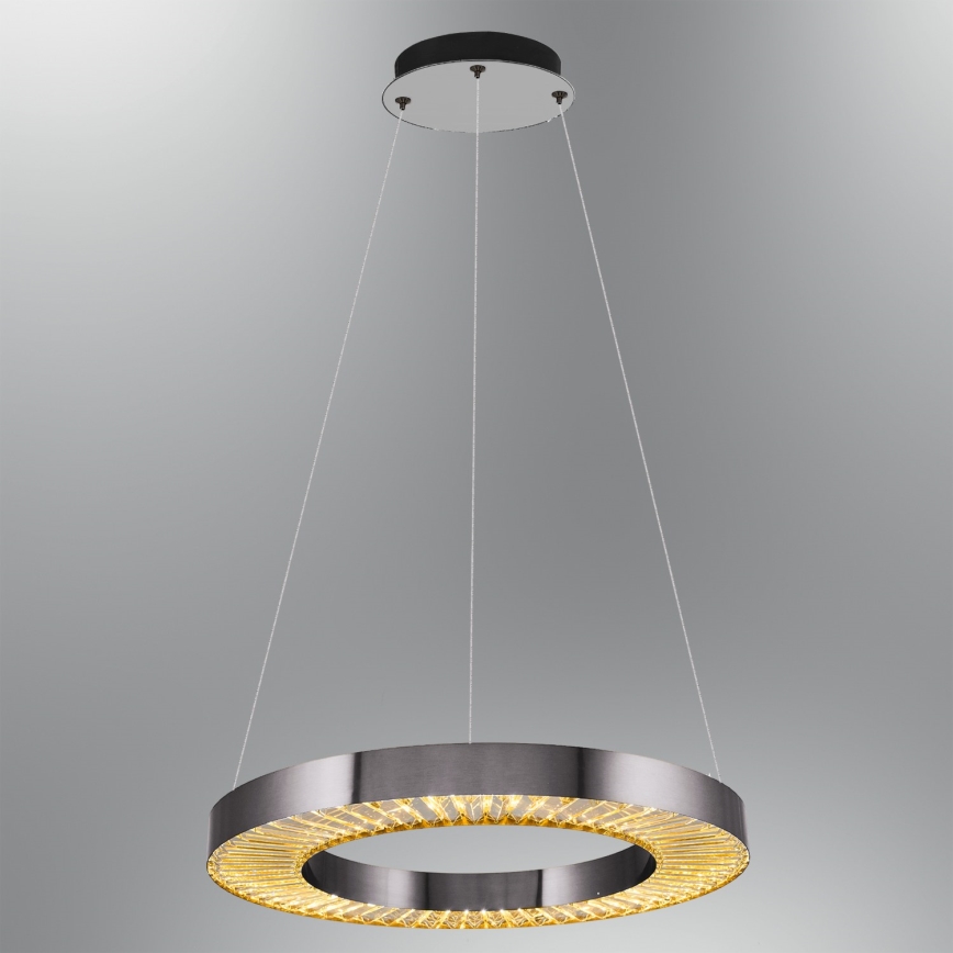LED Pendant Lamp JESI LED/35W/230V 3000K Ø 60 cm Sølv