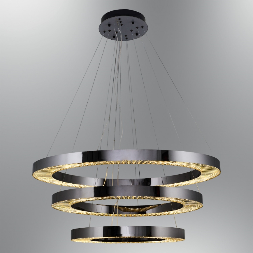 LED Pendant Lamp JESI LED/99W/230V 3000K Ø 100 cm Silver