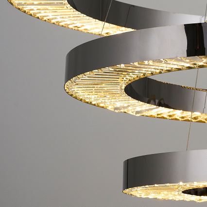 LED Pendant Lamp JESI LED/99W/230V 3000K Ø 100 cm Silver