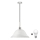 LED pendel 1xE27/60W/230V hvid