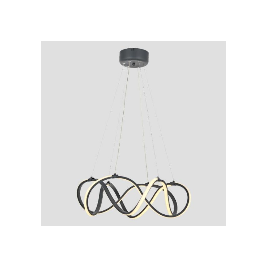 LED pendel 2xLED/27W/230V 3000/4000/6000K sort