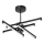 LED pendel 4xLED/10W/230V 3000-6500K diameter 68 cm sort