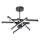 LED pendel 6xLED/10W/230V 3000-6500K diameter 66 cm sort