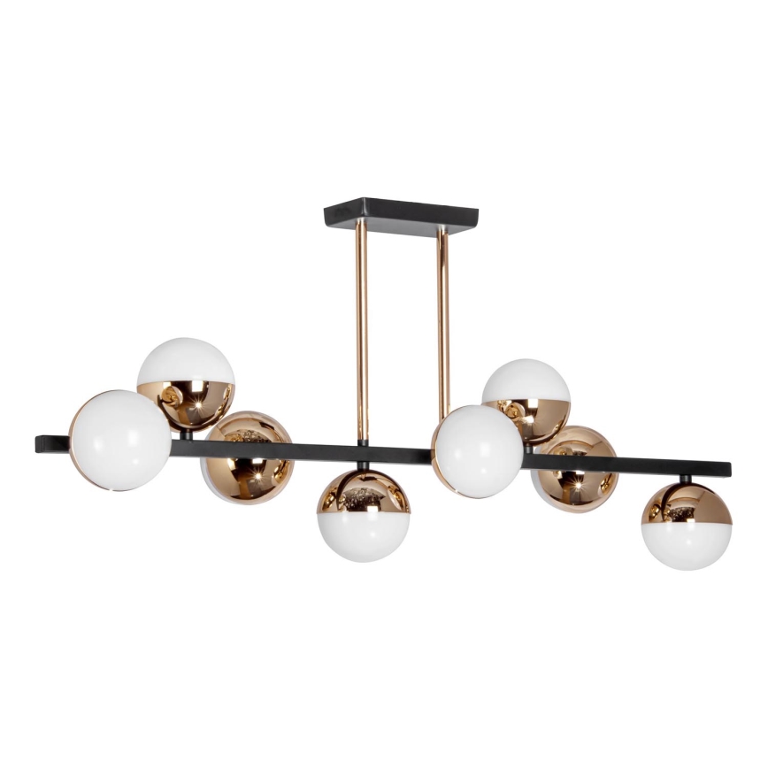 LED pendel 8xLED/7W/230V guldfarvet/sort