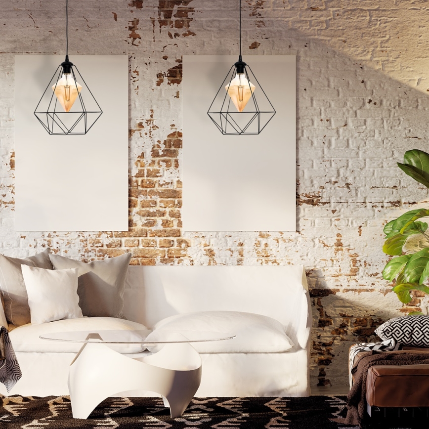 LED pendel ALAMBRE 1xE27/4W/230V sort