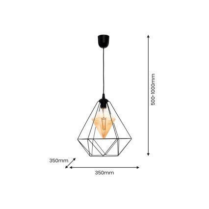 LED pendel ALAMBRE 1xE27/4W/230V sort