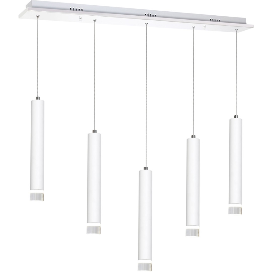 LED pendel ALBA 5xLED/25W/230V hvid