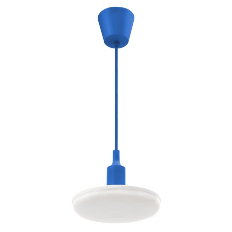 LED pendel ALBENE ECO 1xE27/24W/230V blå