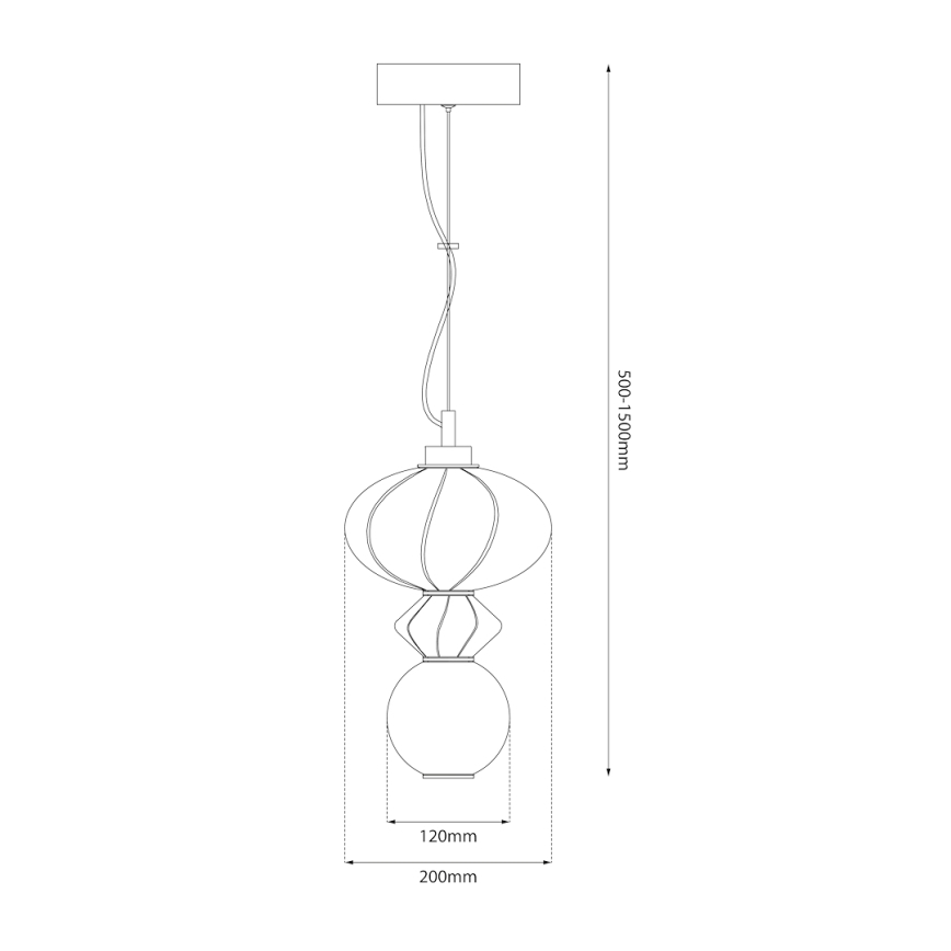 LED pendel ASCOLI LED/8W/230V diameter 20 cm grøn/blå