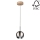 LED pendel BALL WOOD 1xGU10/5W/230V mat eg - FSC-certificeret
