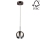 LED pendel BALL WOOD 1xGU10/5W/230V mat eg - FSC-certificeret