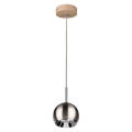 LED pendel BALL WOOD 1xGU10/5W/230V mat eg