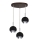 LED pendel BALL WOOD 3xGU10/5W/230V bøg