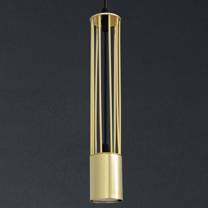 LED Pendel BARS 1xGU10/4,8W/230V guldfarvet