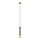 LED Pendel BARS 1xGU10/4,8W/230V sort/gylden