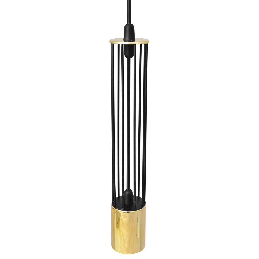 LED Pendel BARS 1xGU10/4,8W/230V sort/gylden